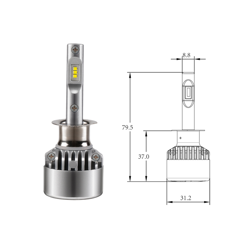 H1 LED 6SMD with fan