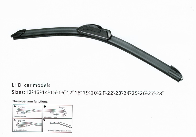 Universal flat wiper blade S852