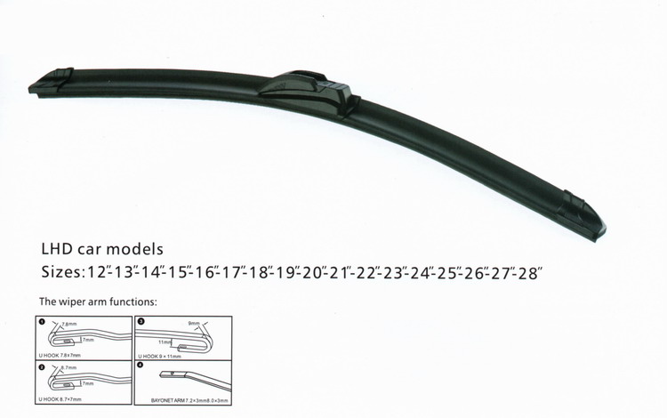 Universal flat wiper blade S855