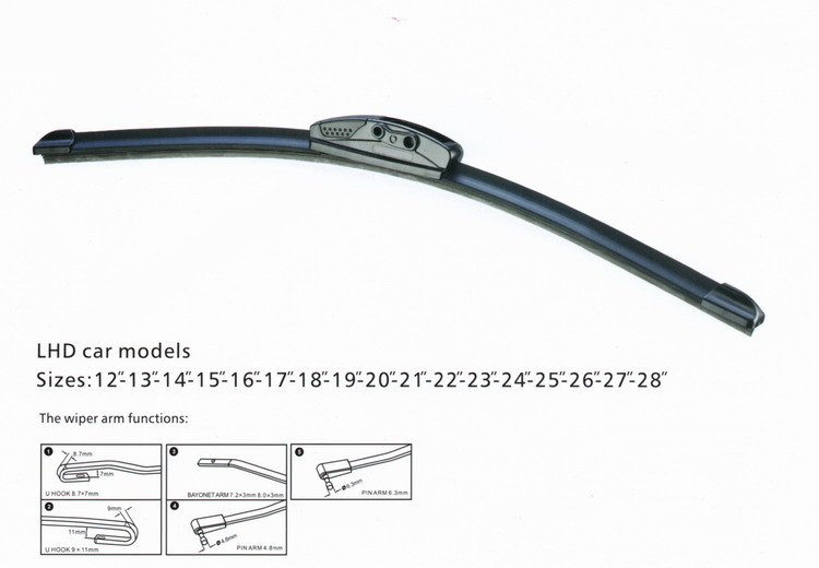 Universal flat wiper blade S856
