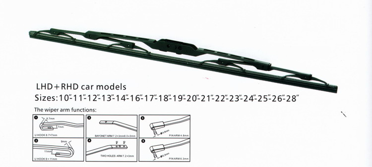Universal frame wiper blade T650