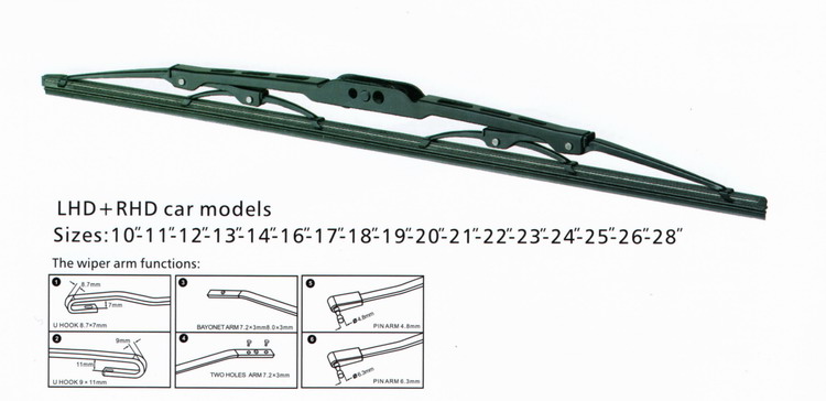 Universal frame wiper blade T650A